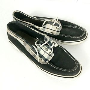 Sperry Top Sider Blue Canvas Boat Shoes 9M